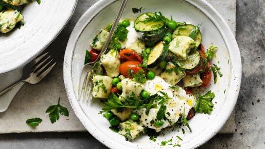 Neil Perry's spring spinach gnocchi.
