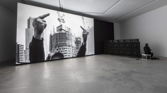 Marco Fusinato, DESASTRES, 2022, solo durational performance as installation, 200 days. Installation view, Australia Pavilion, 59th International Art Exhibition of La Biennale di Venezia, 2022. 