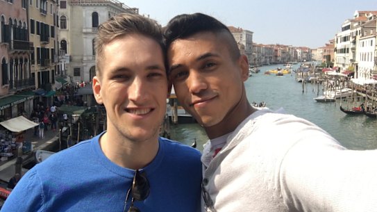 "Nothing comes above my relationship with Miguel": Rob Nay, left, with his partner Miguel Luciano.