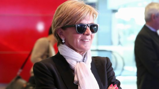 Defender of Australian fashion: Foreign Minister Julie Bishop.
