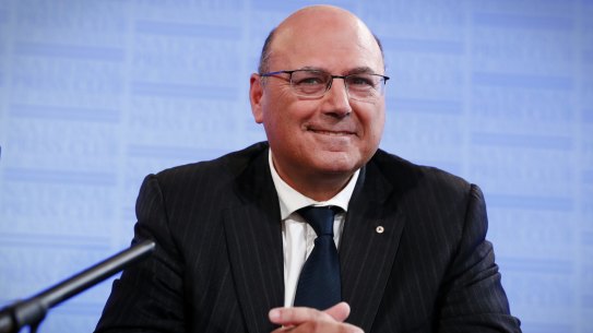 Arthur Sinodinos addresses the National Press Club of Australia in Canberra on Wednesday.
