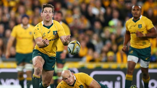 Another chance at inside centre: Bernard Foley. 