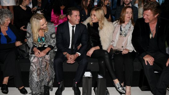 Karl Stefanovic with girlfriend Jasmine Yabrough.