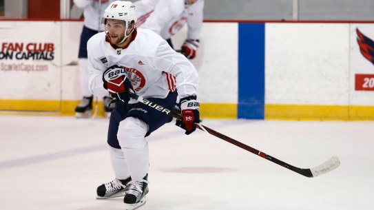 Don't walk: Walker is set to become the first Australian player to dress in an NHL game when he makes his debut on Saturday.