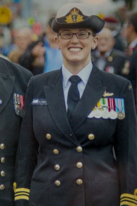 Kelly Walter in uniform. 