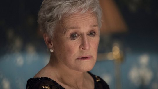 Glenn Close as Joan. It's plain that an explosion is looming.