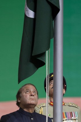 Uncertain: Pakistani Prime Minister Nawaz Sharif is struggling to maintain his authority.
