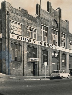 Sidney Sernack's factory in the early days.