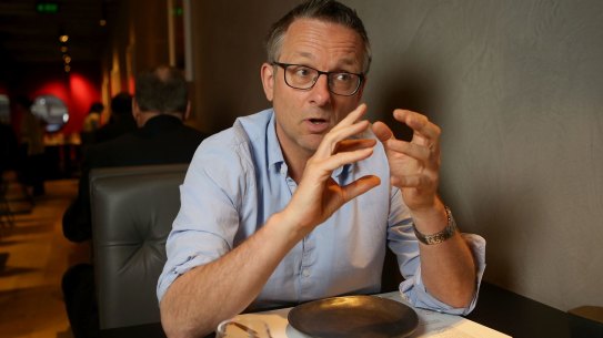 BBC television presenter Michael Mosley at Kisume in Melbourne.