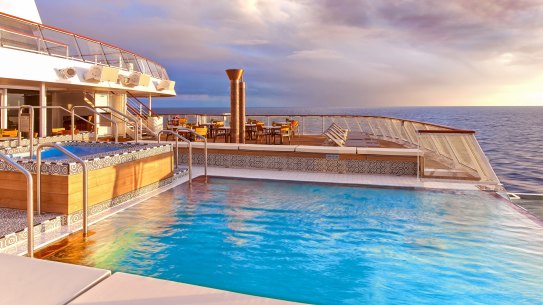 Viking Star Infinity Pool SunSep25coverÂ VikingÂ Sky cruisingÂ cruiseÂ shipÂ coverÂ story ; text by Trudi Jenkins
cr:Â VikingÂ (handout imageÂ suppliedÂ by &lt;Nicole.Henry@vikingcruises.com&gt; for use in Traveller, noÂ syndication)Â 