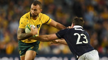 Quade Cooper has a 66 per cent winning record as a Wallabies started and has played 70 Tests. 