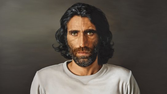 Archibald Prize 2020 finalist
Angus McDonald
Behrouz Boochani
oil on canvas, 160 x 230 cm
Â© the artist
Photo: AGNSW, Mim Stirling
Sitter: Behrouz Boochani - author, journalist, artist, academic

This image is embargoed till 12 noon on 17 September 2020.
***This image may only be used in conjunction with editorial coverage of the 2020 Archibald Prize touring exhibition, 26 Sep 2020 â 10 Jan 2021 at the Art Gallery of New South Wales. This image may not be cropped, overwritten or used for marketing purposes without prior permission. Prior approval required in writing for use as a cover. Caption details must accompany reproduction of the image. ***
Media contact: sarah.shields@ag.nsw.gov.au Archibald Prize 2020 finalistAngus McDonaldBehrouz Boochanioil on canvas, 160 x 230 cmÂ© the artistPhoto: AGNSW, Mim StirlingSitter: Behrouz Boochani - author, journalist, artist, academic