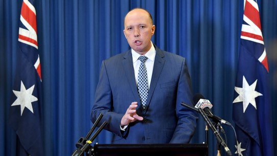 Peter Dutton will head the new Home Affairs ministry.