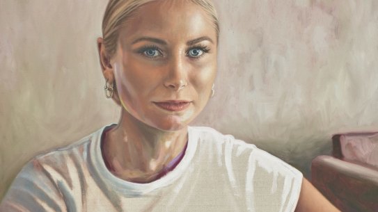 Archibald Prize 2021 finalist
Kirsty Neilson
'Making noise'
oil on linen, 50.1 x 60.1 cm
Â© the artist
Photo: AGNSW, Felicity Jenkins

Sitter: Grace Tame
This image is embargoed till 12 noon on 27 May 2021.  ***This image may only be used in conjunction with editorial coverage of the 2020 Archibald Prize touring exhibition, 5 June 2021 â 26 September 2021 at the Art Gallery of New South Wales. This image may not be cropped, overwritten or used for marketing purposes without prior permission. Prior approval required in writing for use as a cover. Caption details must accompany reproduction of the image. *** Media contact: sarah.shields@ag.nsw.gov.au Archibald Prize 2021 finalist
These images are embargoed till 12 noon on 27 May 2021.
***These images may only be used in conjunction with editorial coverage of the 2021 Archibald Prize exhibition, 5 June â 26 September 2021, at the Art Gallery of New SouthWales. This image may not be cropped, overwritten or used for marketing purposes without prior permission. Prior approval required in writing for use as a cover. Captiondetails must accompany reproduction of the image. ***Media contact: sarah.shields@ag.nsw.gov.au

Kirsty Neilson, 'Making noise'. Oil on linen, 50.1 x 60.1 cm.Â Â© the artist.Â Sitter: Grace Tame.