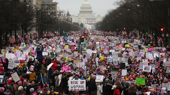 The Women's March in Washington DC the day after Donald Trump's presidential inauguration. Ali Hirsi declined to attend.