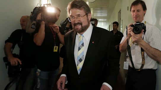 Senator Derryn Hinch said he had "no qualms" about scrapping the two-out-of-three rule.