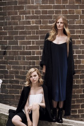 Duo: actress Odessa Young and model Emma Balfour working together for the first time.