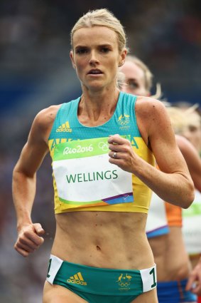 Eloise Wellings during the 10,000m final.