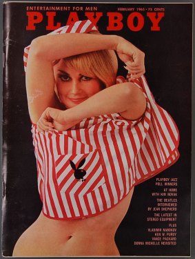 Playboy cover in February 1965.