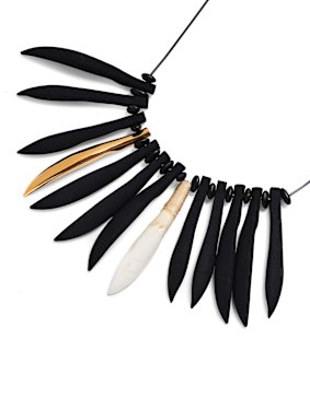 Jewellery designer Maree Clarke's kangaroo-tooth necklace.