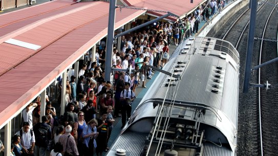 Trains on the Blue Mountains Line no longer stop at Redfern. 