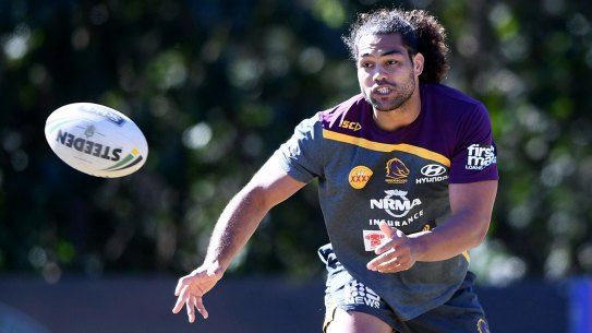 In demand: Veteran Broncos prop Adam Blair could be headed to Wollongong.