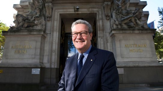 Alexander Downer is Australia's high commissioner to the UK. 