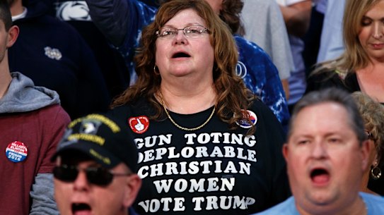 Supporters of Republican presidential candidate Donald Trump.