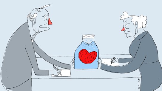 In a long and first marriage, there's much more upside than downside to a 'conflict of interest clause' in enduring powers of attorney. Illustration: Simon Letch