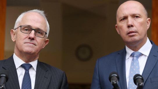 Not an admission of liability: Prime Minister Malcolm Turnbull and Immigration Minister Peter Dutton.
