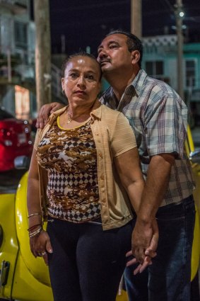 "We decided to spend our lives together and live this struggle united": Vicky Delgadillo and Carlos Saldana.