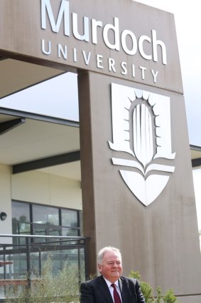 Suspect: Murdoch University's vice-chancellor Professor Richard Higgott is under investigation by Western Australia's Corruption and 
Crime Commission. 