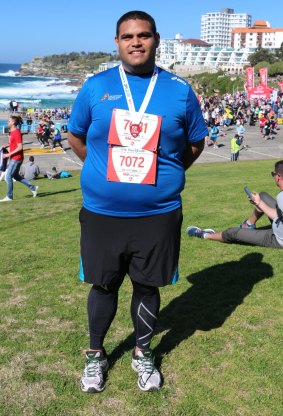 John Leha, who ran the 2015 City2Surf as part of the Indigenous Marathon Foundation. 