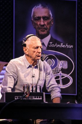 John Waters as talkback radio presenter John Behan in Talk. 
