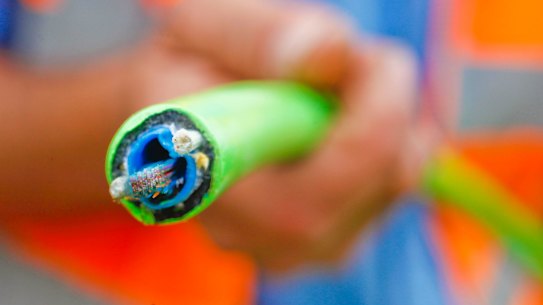 NBN AFR PHOTOGRAPH BY GLENN HUNT 11042013. GENERIC- NBN, optic fibre, optical fibre, technology, internet, high speed broadband, broadband, cable.