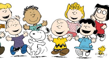 Characters from Peanuts, by Charles Schulz.