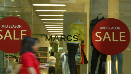 Myer has acquired two of its most popular brands, Marcs and David Lawrence, which collapsed in February.

