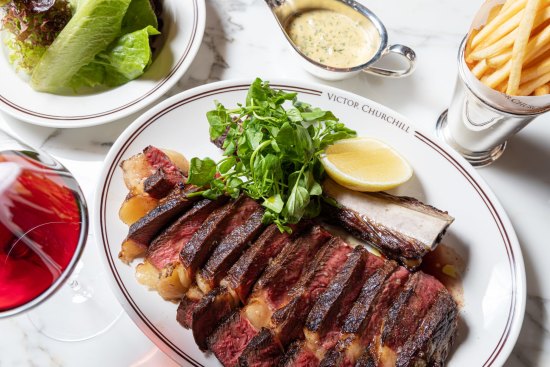 Go-to dish: Cote de boeuf for two.