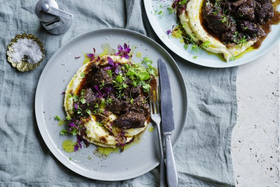 Beef peposo is a red wine and black pepper braised beef dish from Tuscany.