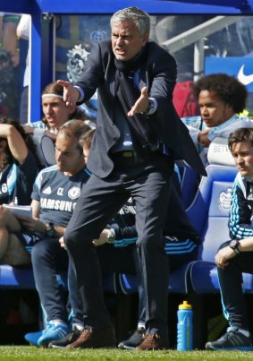 An animated Jose Mourinho at Loftus Road on Sunday. 