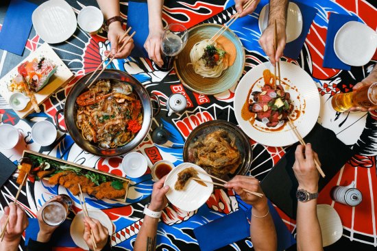 A spread at Bang Bang in Darling Square.