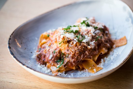 Go-to dish: Pappardelle with lamb shoulder and pecorino.