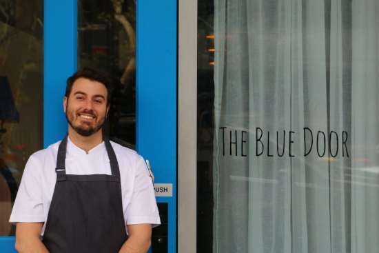 Executive chef Dylan Cashman at The Blue Door.