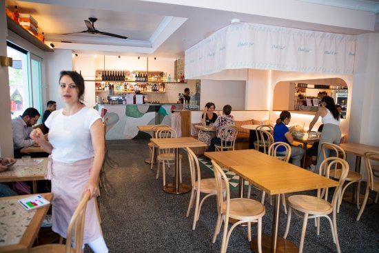 The front-of-house staff at this modern Italian restaurant in Darlinghurst are buoyantly welcoming.