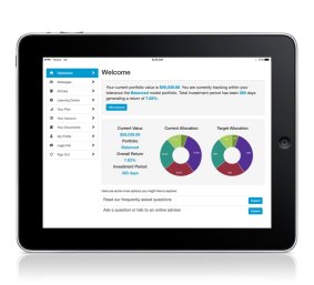 Ignition Wealth's iPad app allows investors to check their portfolios from the comfort of their couchs.