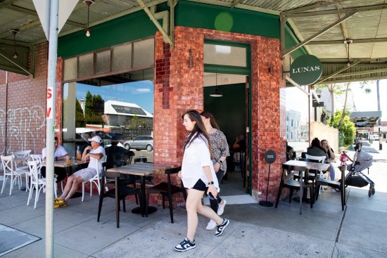 Lunas serves carefully considered and finessed food in an old corner building overlooking Stanmore Road.
