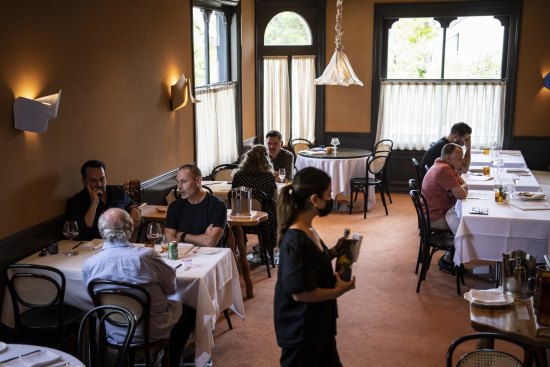 Upstairs, downstairs: Ursula's two levels of dining are a fusion of old and new.