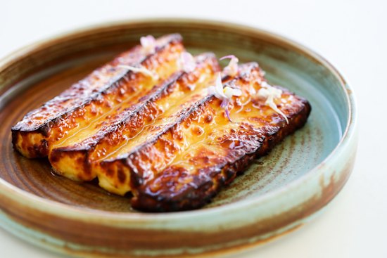 Go to dish: Tilba haloumi with honey and rosemary blossom.