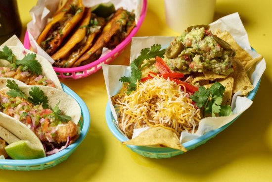 The taco selection at Sydney's Buen Taco in Pyrmont.