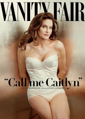 Caitlyn Jenner, formerly Bruce Jenner, on the cover of <i>Vanity Fair</i> magazine.